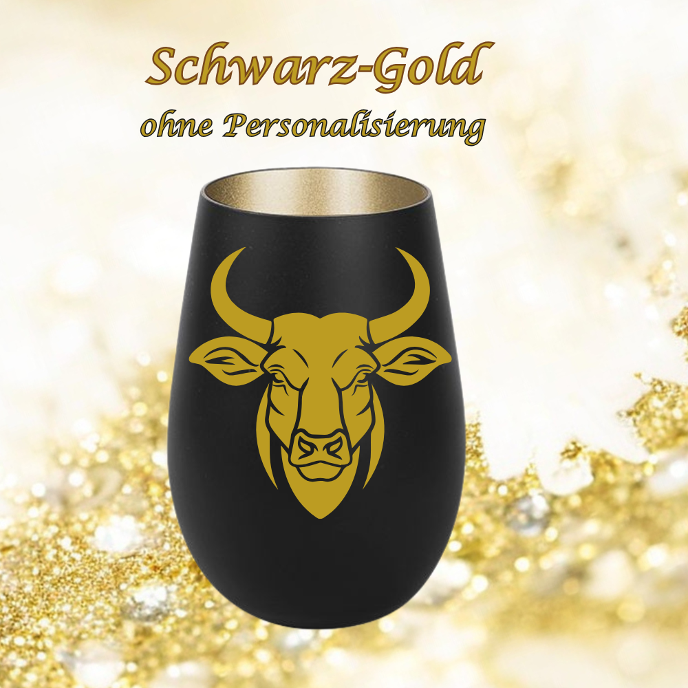 Windlicht Stier in 5 Farbvarianten, Sternzeichen Becher