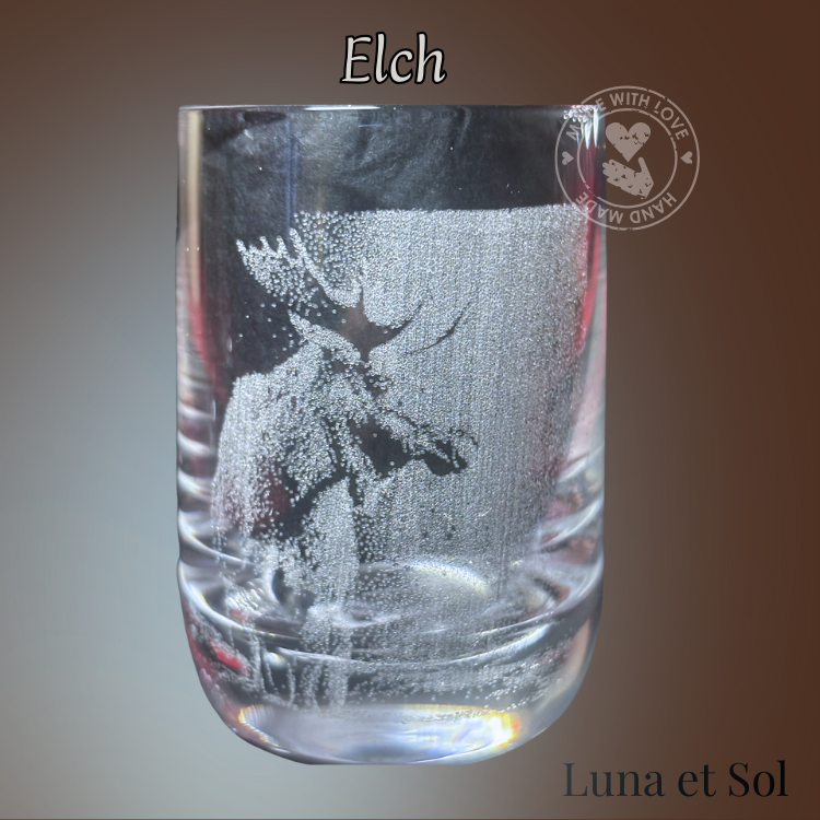 Shot Glas Elch – Majestät der Wildnis im Kristallglas