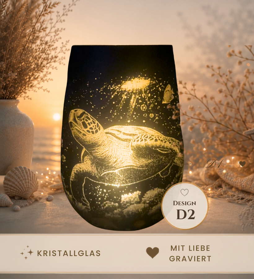 zauberhaftes Meeresschildkröte Windlicht